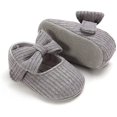 thumbnail image 5 of Infant Baby Girls Soft Sole Bowknot Princess Wedding Dress Mary Jane Flats Prewalker Newborn Light Baby Sneaker Shoes 0-18 Months, 5 of 7