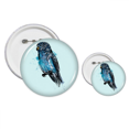 thumbnail image 1 of Black Blue Parrot Ave Insignia insignia botón diseño conjunto, 1 of 3