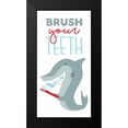 thumbnail image 2 of Grey, Jace 9x14 Black Modern Framed Museum Art Print Titled - Brush Your Teeth, 2 of 5
