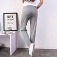 thumbnail image 2 of Pantalones deportivos ligeros para mujer, cómodos, con cordón ajustable, para entrenamiento, yoga y running, con bolsillo., 2 of 8