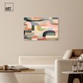 thumbnail image 3 of Cuenca Modern Color Block Geometric Canvas Wall Art by Art Remedy, White Floater Frame, 45"x30", 3 of 7