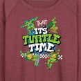 thumbnail image 3 of Teenage Mutant Ninja Turtles - It's Turtle Time - Women's Lightweight French Terry Long Sleeve Shirt, 3 of 5