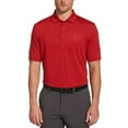 thumbnail image 1 of Callaway Men's Standard Fine Line Stripe Short Sleeve Golf Polo Shirt, Tango Red, XX Large, 1 of 4