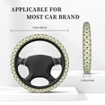 thumbnail image 5 of Haiem Cute Bear Print Steering Wheel Cover 15 Inches for Women Men, Neoprene Anti-Slip Cute Car Steering Wheel Grip Wrap Car Accessories Protective Case Cover for Vehicle Truck SUV, 5 of 8