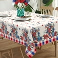 thumbnail image 3 of 4th of July Tablecloth Waterproof Patriotic Table Cloths for Memorial Day, Independence Day Indoor Outdoor Dining Room-60"*120" Rectangle, 3 of 6