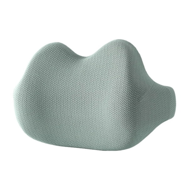 Monstrate Almohada ergonómica de apoyo lumbar: la experiencia de sentarse en el trabajo y en movimiento aumenta la forma de la cara del gato Muebles de oficina en casa verde
