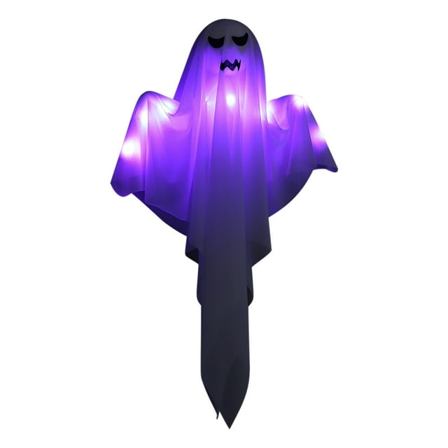 Kabnic Ghost Halloween Decorations Chamber of Ghost House Luminous Ghost Pendant Halloween Scene Decoration Prop Ghost Festival Atmospheres Hanging Ghost Prop