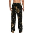 thumbnail image 3 of Fotbe Gold Glitter Pineapples Men's Pajama Pants,Sleepwear Pants,Pj Bottoms Drawstring And Pockets-Medium, 3 of 9