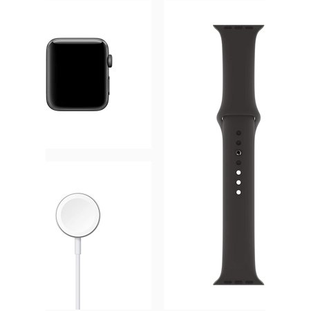 Apple Watch Series 3 (GPS, 42mm) - Space Gray -Aluminum Case with Black sport Band | Walmart Canada
