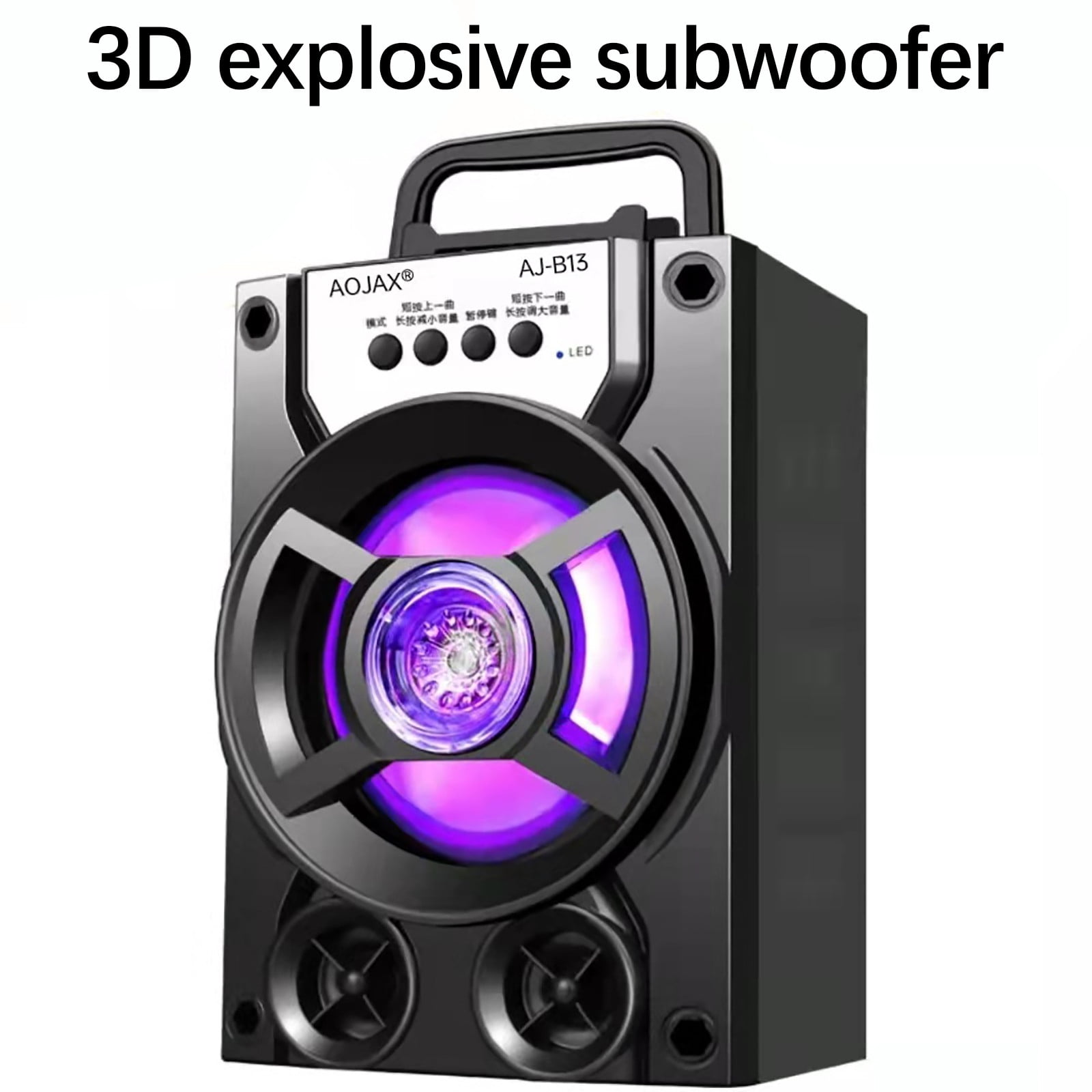 cvlncycling Clearance Bluetooth Speaker Waterproof,Bluetooth Speaker for TV,Wireless Bluetooth Speaker Outdoor Portable High Volume Subwoofer Card Audio,for Family Gatherings and Outdoor