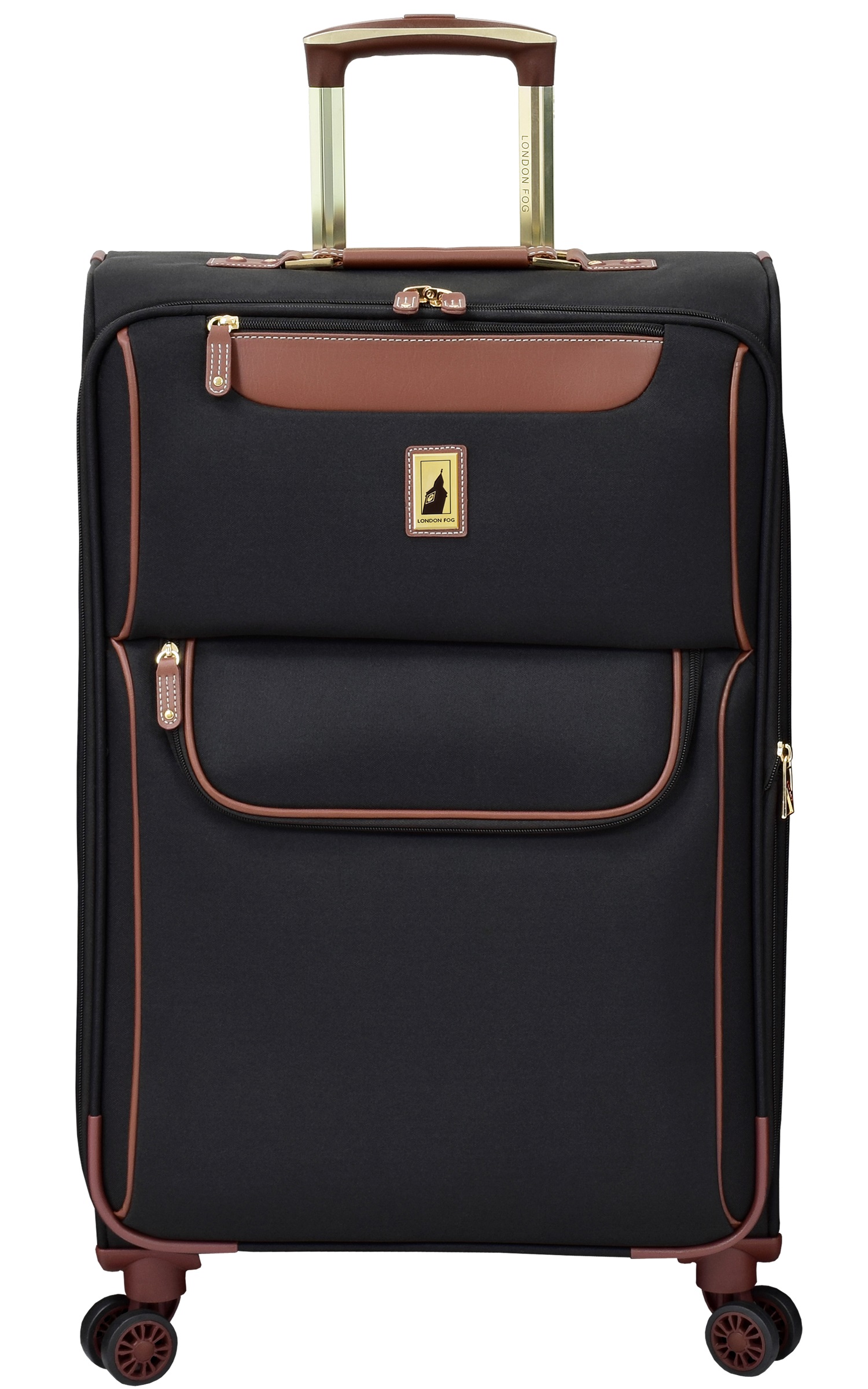 London Fog Westminster Black 25" Expandable Spinner