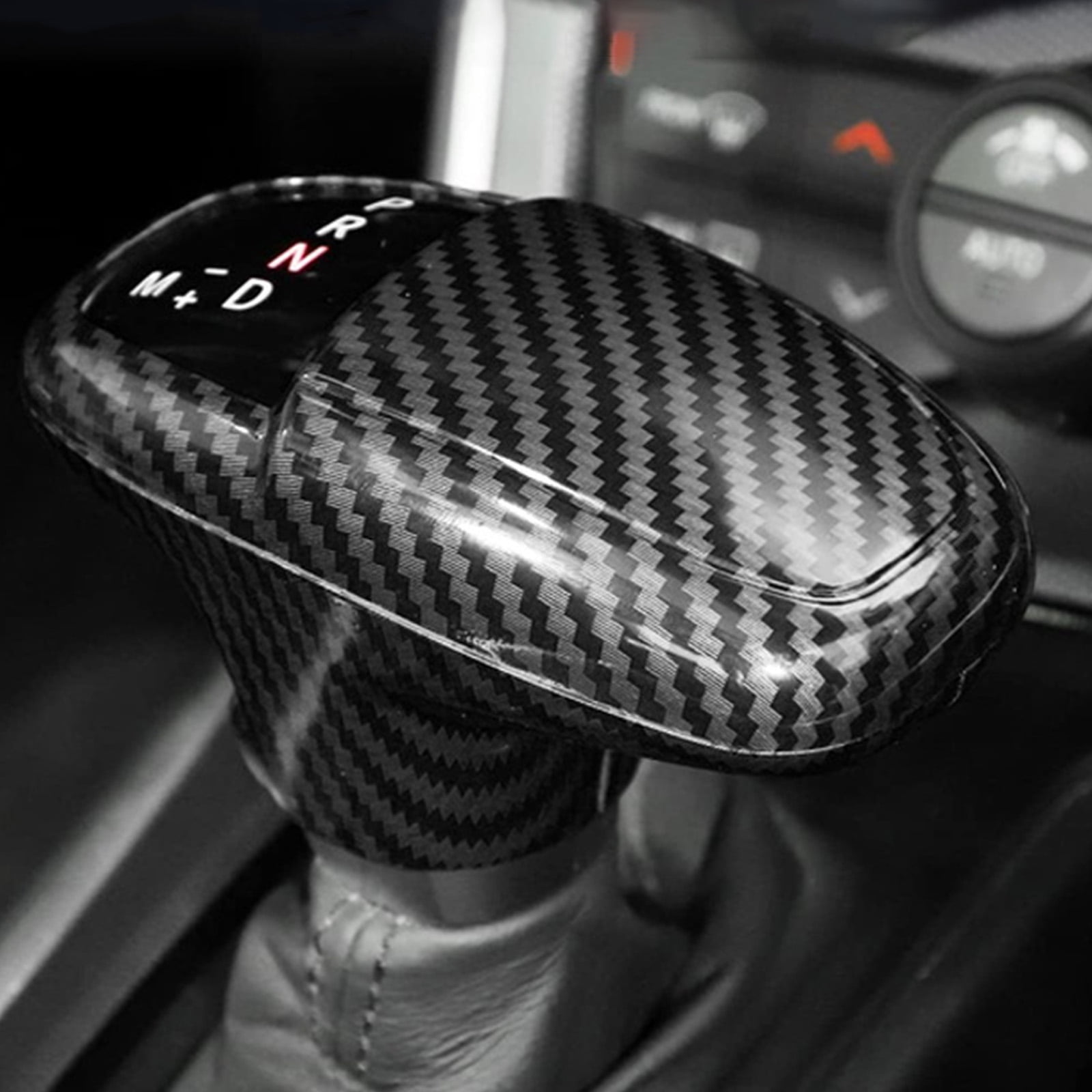 Gear Shift Knob Cover Car Shifter Protector Cover Interior Accessories For 2015-2022 Dodge Challenger Charger, 2018-2022 Dodge Durango-black