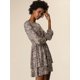 thumbnail image 4 of Vestido Allegra K de Dobladillo con Volantes Estampado de Leopardo Rosa L, 4 of 6