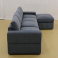 thumbnail image 6 of Aukfa Sectional Sofa, 138" Oversized Modular Couch with Ottoman for Living Room, Microfiber, Gray, 6 of 7