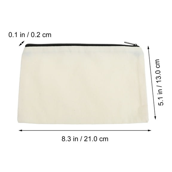 12pcs Cosmetic Bags Sublimation Blank DIY Heat Transfer Makeup Storage Bag