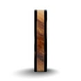 thumbnail image 2 of Exotic Olive Wood Twin Inlay Black Titanium Wedding Ring for Men, 4mm, Size 6, 2 of 4