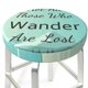 thumbnail image 3 of Disketp Not All Those Who Wander Are Lost1 Funda Redonda para Taburete, Funda de Cojín para Silla de Bar Suave y Elástica-12 inch, 3 of 7