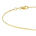 thumbnail image 4 of 10K 20" Yellow Gold 0.8mm Shiny Box Chain with Lobster Clasp, 4 of 5
