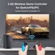 thumbnail image 3 of Para Switch PS3 PC Controlador inalámbrico compatible con Bluetooth (negro, rojo, azul) Likrtyny Accesorios electrónicos, 3 of 6