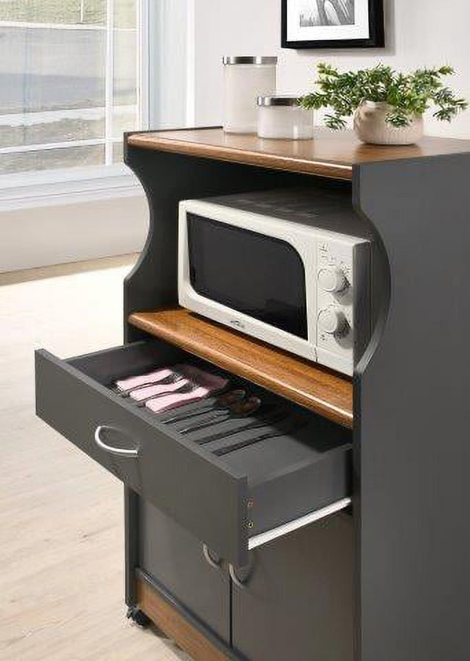 Hodedah Microwave Kitchen Cart, Multiple Colors - Walmart.com