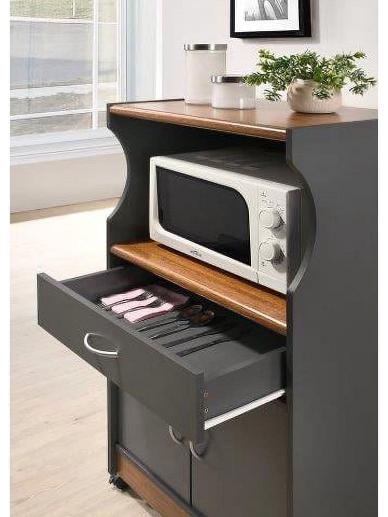 Hodedah Microwave Kitchen Cart, Multiple Colors - Walmart.com