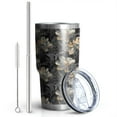 thumbnail image 2 of 30oz Pioneer Flower Tumblers Stainless Steel Tumbler with Lid and Straw,Vacuum Insulated Double Wall Travel Tumbler Cups Mug with Cleaning Brush for Coffee,Tea, 2 of 6