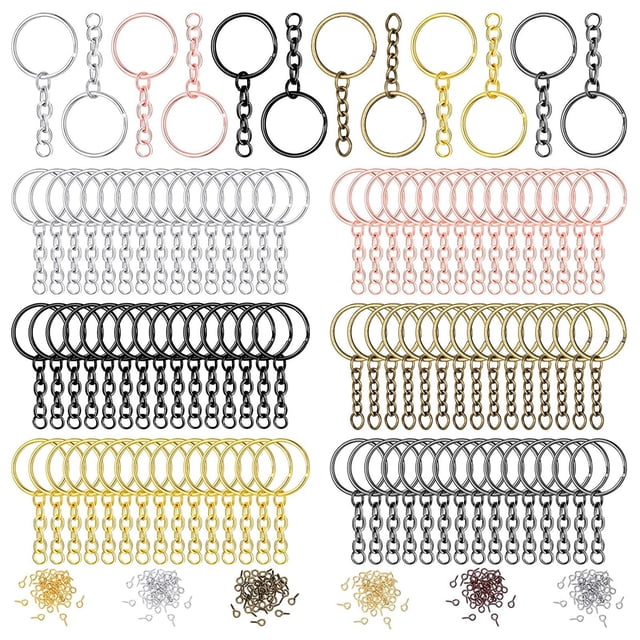 Llavero DIY 360x Sunnimix con Kit De Cadena Alfileres De Ojo De Tornillo Para Hacer Joyas De Resina Llavero partido con cadena