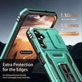 thumbnail image 5 of for Samsung Galaxy S23 FE Case with Upgraded Sliding Camera Lens Cover and Strong Magnetic Kickstand - Military-Grade Shockproof Protective Phone Case for Women Girls - Turquoise, 5 of 12