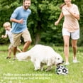 thumbnail image 3 of Pelota de juguete para perros, pelota de fútbol interactiva para perros de interior y exterior con pestañas de fácil agarre, pelota de juego de ejercicio para mascotas, 3 of 5
