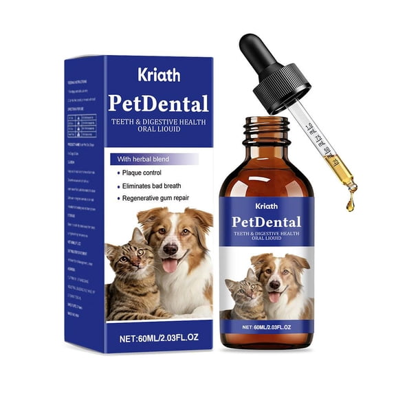 Petdental Teeth & Digestive Health Oral Liquid with & Cat Herbal Blend F