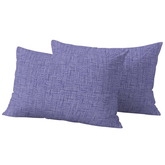 Dark Purple Outdoor Waterproof Pillow Covers, Rustic Farmhouse Solid Color Decorative Rectangle Throw Pillowcase Sofa Cushion Sham for Patio/Couch/Chair, 20"x12" 2 Pack