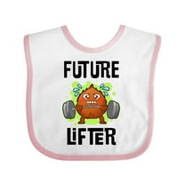 Inktastic Weightlifting Funny Future Lifter Boys or Girls Baby Bib