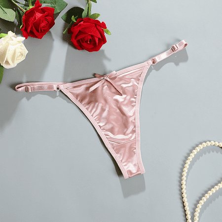 Fulorrnie Underwear for Women High Waisted Thong Seamless Comfort Panties Elastic Waist Banded Stretchable Panty  Light Pink  L