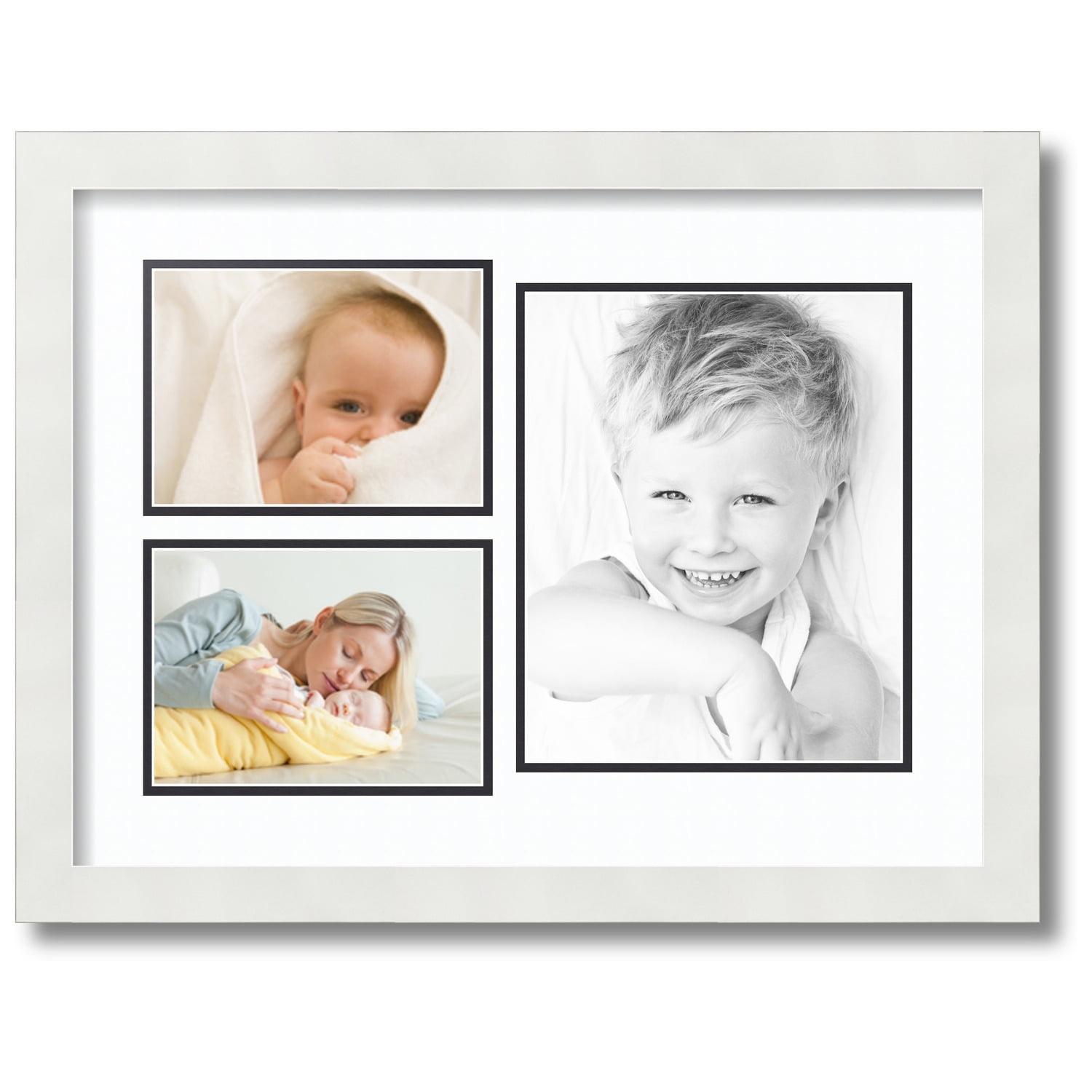 ArtToFrames Collage Photo Picture Frame with 1 8x10" and 2 5x7