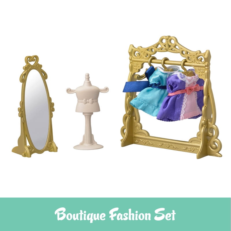 Calico Critters Town Series Grand Department Store Gift Set, Fashion Dollhouse Playset with Figure, Shops and Accessories