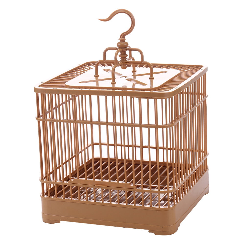 1 Set Bird Display Cage Parrot Cage with Base Tray Hanging Hook
