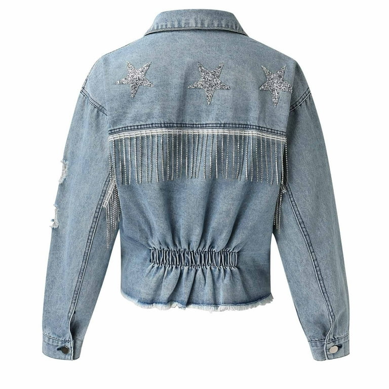 Divided top denim jacket