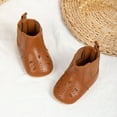 thumbnail image 6 of Fall Boots - Baby Boots Spring Autumn Fashion Hollow Out Walking Shoes Rubber Sole Soft Comfort Outdoor Shoes Breathable - Baby Boots,Color:Brown,Size:12-18 Months, 6 of 8