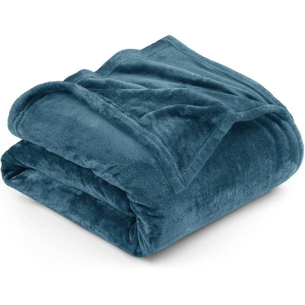 Cama polar Blanket Utopia, tamaño queen, color azul piedra, 300 g/m²