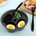 thumbnail image 1 of Egg Bites Molds with 4 Compartment Non-Stick Egg Poacher Insert with 2 Oil Brush Multifunctional Poached Egg Maker Portable Egg Steamer Egg Cooker for Rice Meat Dumplings Soup Noodles 6.69×2.67in, 1 of 11