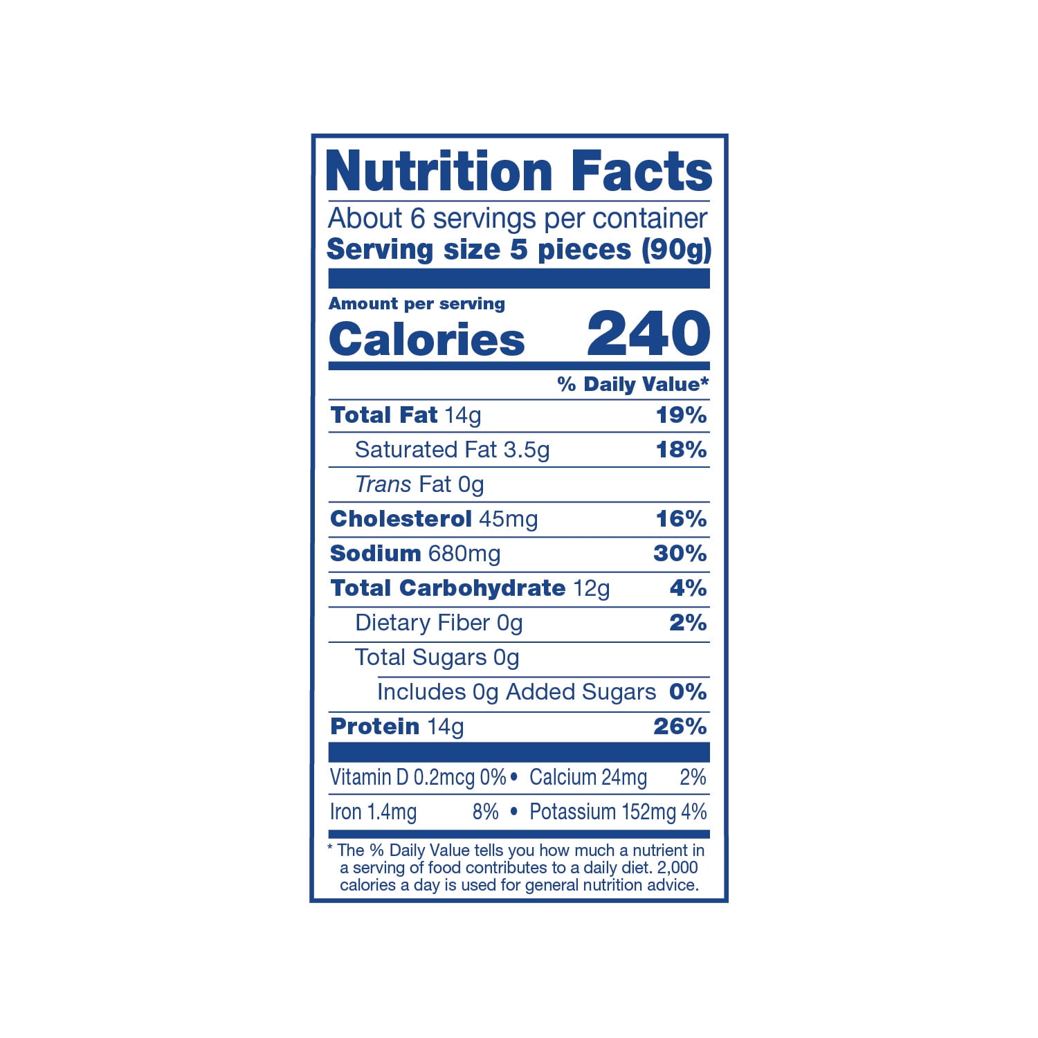 White Castle Chicken Rings Ranch 20oz Bag (Frozen Chicken)