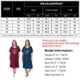 thumbnail image 6 of FEREMO 2 Pack Plus Size Nightgowns for Women Short Sleeve Printed Sleepwear, 6 of 6