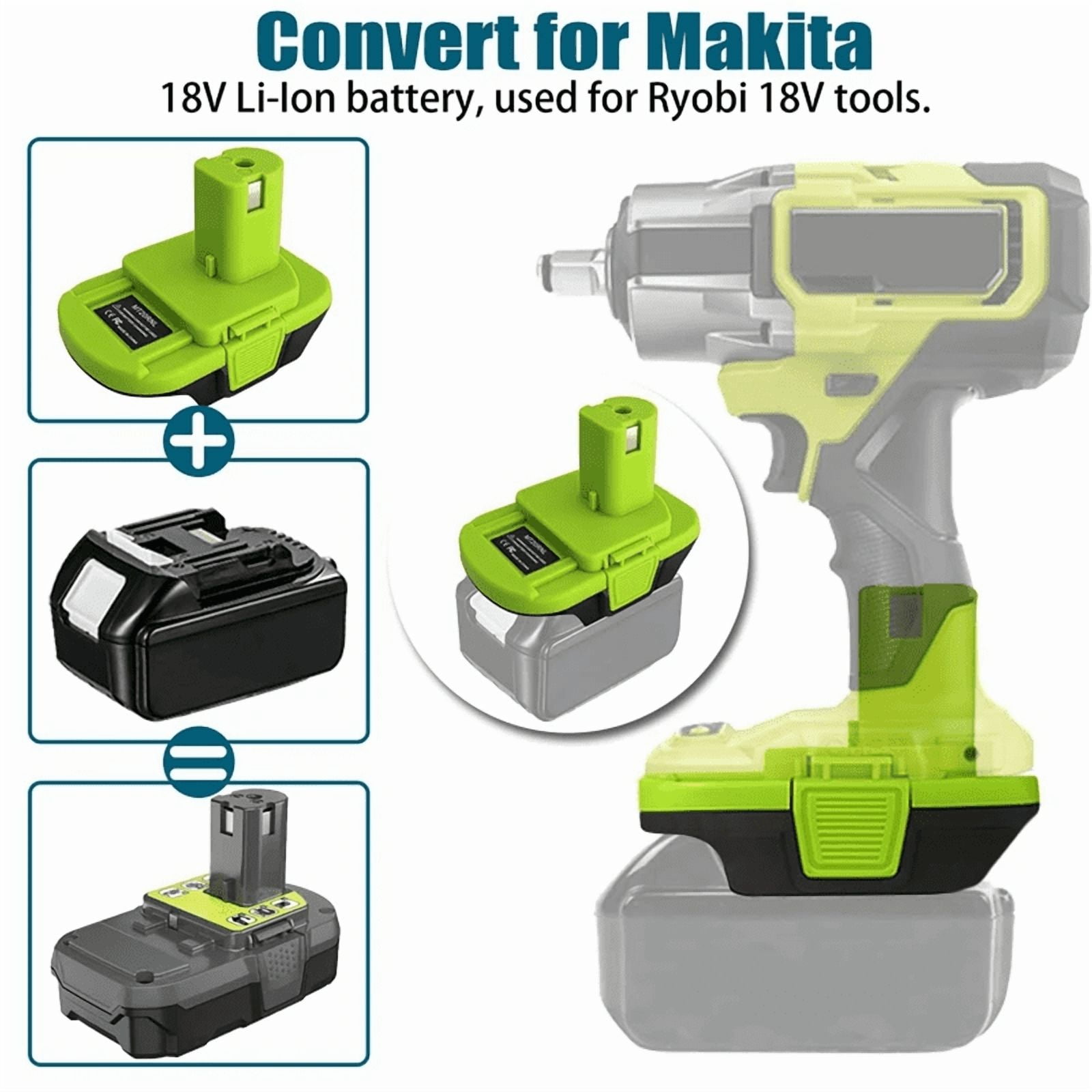 Power Tool Adapter Converter for Ma*kita 18V Li-ion Battery for Ryo.bi 18V Power Tool P108 P109