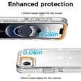 thumbnail image 3 of Funda AiCase para iPhone 16e, transparente, purpurina brillante, 3 capas, 3 of 9
