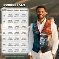 thumbnail image 7 of Yuyamidu Fire Lion Men's Formal Suit Vest Fit for Business or Casual Dress Size 4XL Slim Fit Waistcoat with Pockets Fashion Daily Wear Clothing, 7 of 7