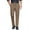 Brown, variant on Mens Classic Casual Dress Pants Expandable Waist Suit Pant Slim Fit Flat Front Slacks