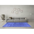 thumbnail image 3 of Ahgly Company Machine Washable Indoor Rectangle Oriental Blue Industrial Area Rugs, 6' x 9', 3 of 4