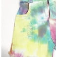 thumbnail image 5 of Peacolate 3-11T Little Girls Jumpsuit Children Bib Overalls Denim Strap Skirt Shorts Jeans Pants Colorful Tie-dye Shortalls Suspender,Tie-dye,2-3Years, 5 of 6