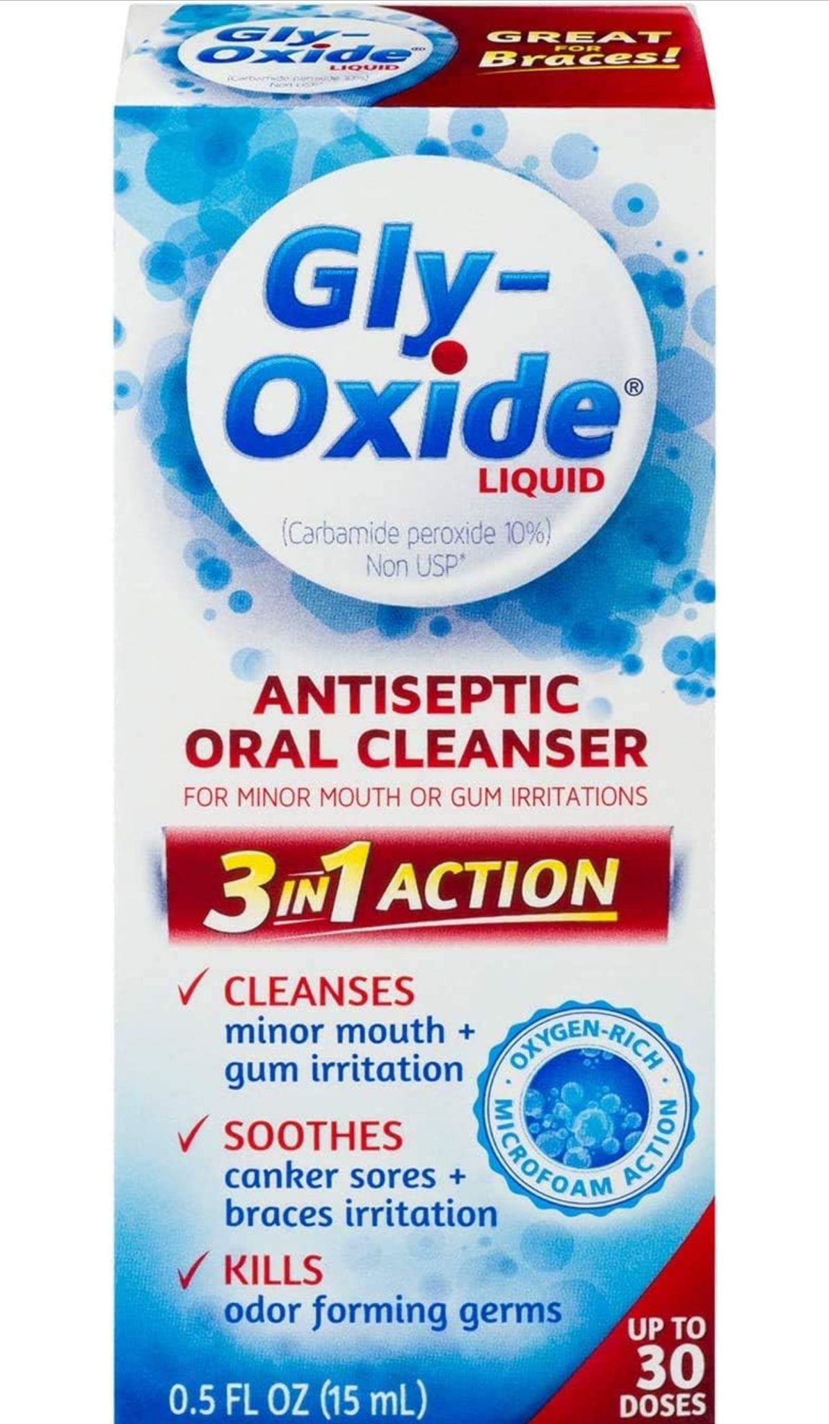 Gly-Oxide Liquid Antiseptic Oral Cleanser - 0.5 Oz