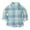 Blue, variant on Ltctricy Toddler Baby Button down Shirts Boys Girls Plaid Long Sleeve Collared Dress Shirts School Casual Blouses